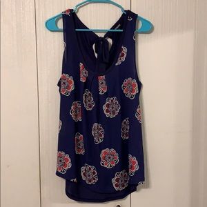Blue with flower print size L